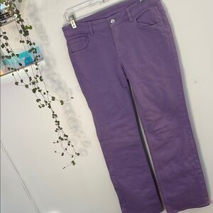 H&M lavender denim straight leg